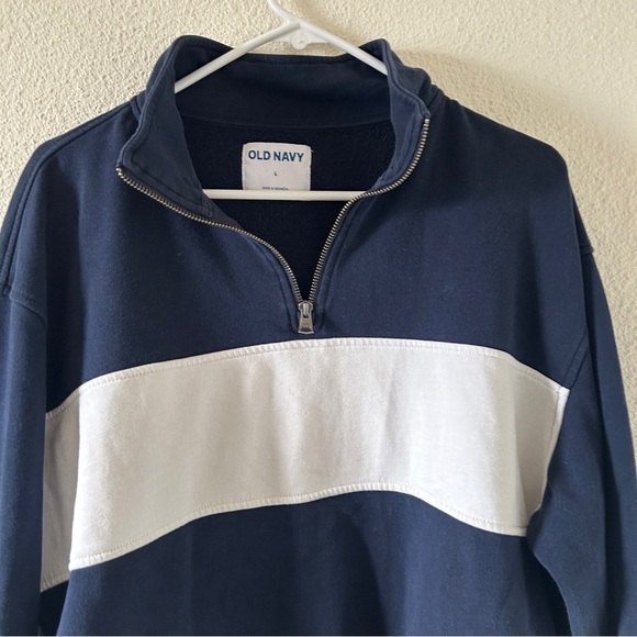 Old Navy Popover Sweater Women’s Large 1/3 Zip Preppy Lounge Cozy - Picture 3 of 9